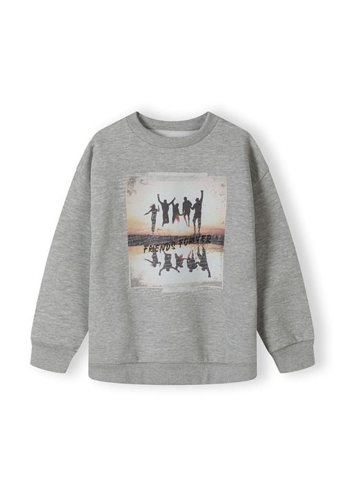 Se MINOTI Sweatshirt  beige / grå-meleret / sort ved About You