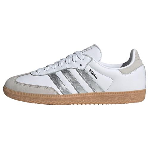 Se ADIDAS ORIGINALS Sneaker low 'Samba OG'  lysegrå / sølv / hvid ved About You