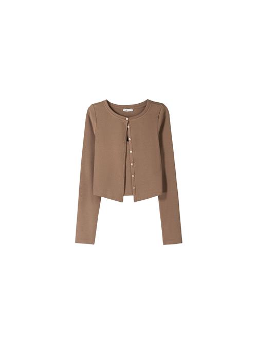 Bershka Cardigan  mørkebeige