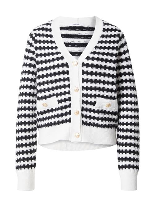 ABOUT YOU Cardigan 'Cora'  sort / hvid