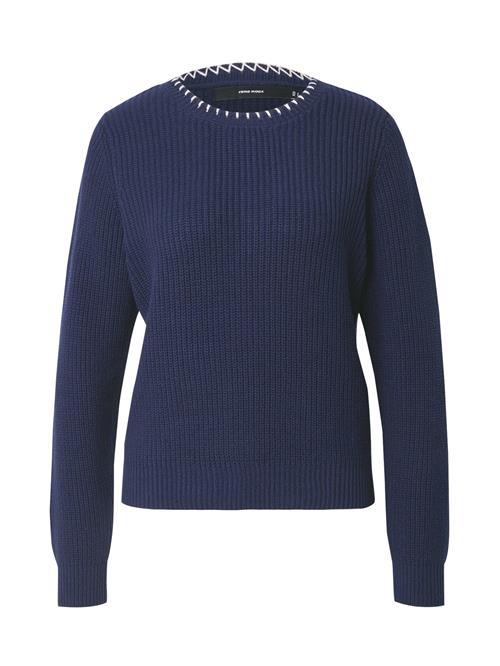 VERO MODA Pullover 'VMLIGHTCREAM'  navy / hvid