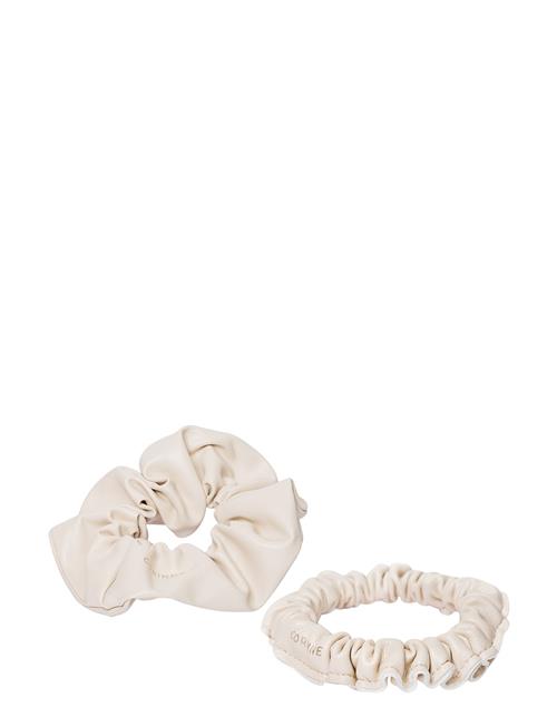 Corinne Vegan Scrunchie Big And Small 2-Pack Cream Corinne Cream