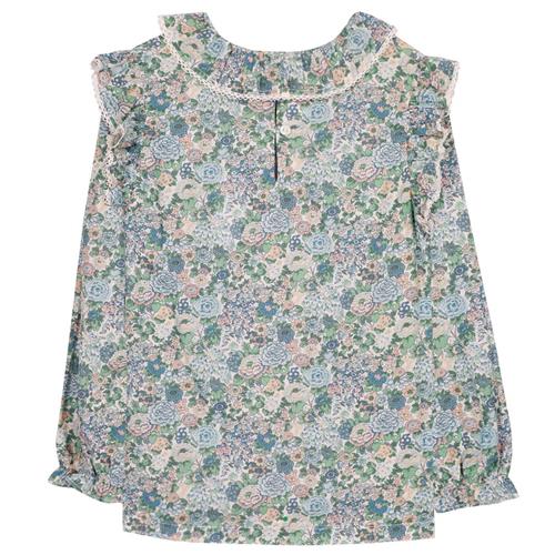 Tartine et Chocolat Blomstret bluse Celadon | Grønn | 2 years