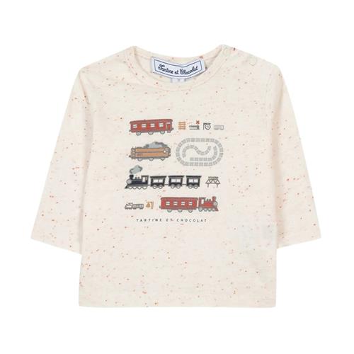 Tartine et Chocolat T-shirt i bomuldsblanding Pearl Cream |  | 1 years