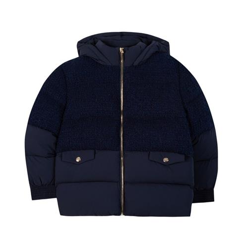 Tartine et Chocolat Dunjakke i uldboucle Navy | Marine blå | 3 years