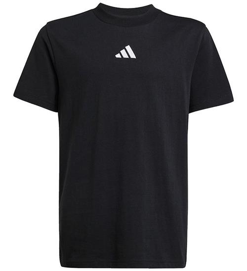 adidas Performance T-shirt - J SL - Sort/Hvid