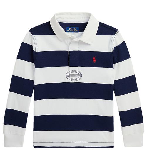 Polo Ralph Lauren Polobluse - Navy/Hvidstribet