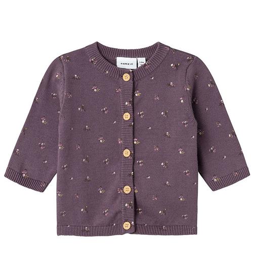 Se Name It Cardigan - Strik - NbfOnema - Arctic Dusk m. Strik ved KidsWorld