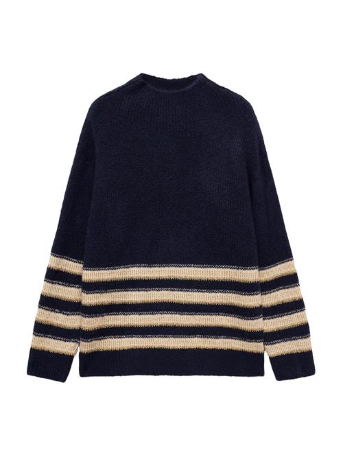 MANGO Pullover 'CAPITAN'  ecru / navy / gylden gul