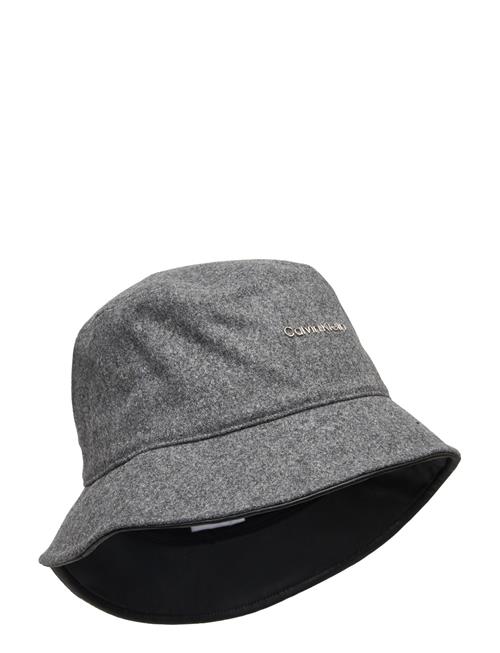 Ck Must Wool Bucket Hat Calvin Klein Grey