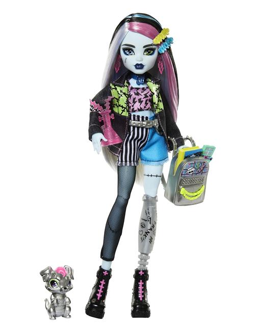 Frankie Stein Fashion Doll With Pet Watzie And Accessories Monster High Patterned