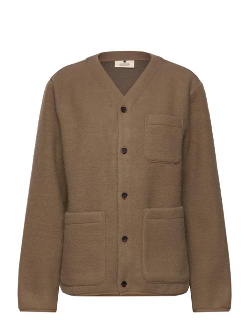 Anerkjendt Aksigurd Boiled Wool Overshirt Anerkjendt Brown