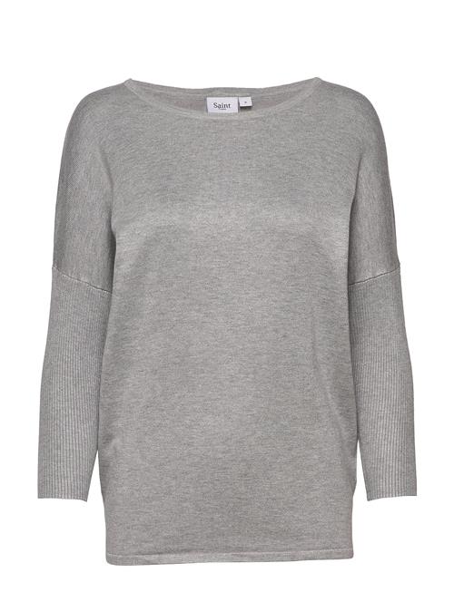 A2561, Milasz R-Neck Pullover Saint Tropez Grey