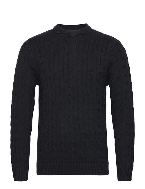 Slhryan Structure Crew Neck Selected Black