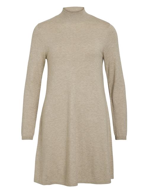 Vicomfy A-Line Rollneck Knit Dress/Su/Pb Vila Beige