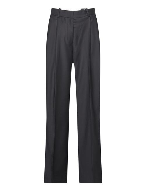 Tommy Hilfiger Wide Leg Pleated Wool Pant Tommy Hilfiger Black