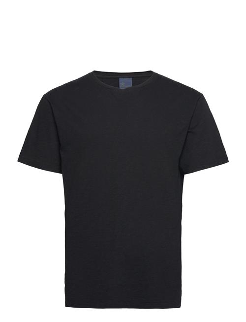 Roffe T-Shirt French Blue Nudie Jeans Black