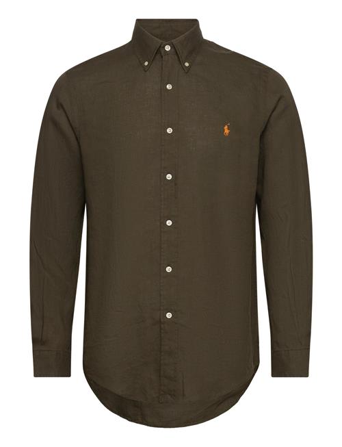 Polo Ralph Lauren Custom Fit Linen Shirt Polo Ralph Lauren Green