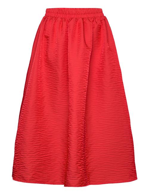 Vimabelle Hw Midi Volume Skirt Vila Red