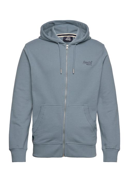 Essential Logo Zip Hoodie Ub Superdry Blue