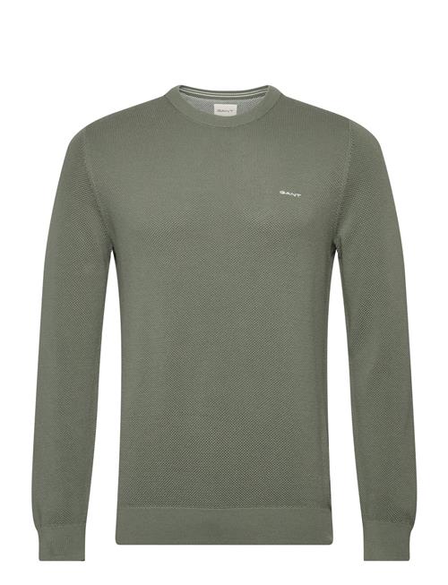 GANT Cotton Pique C-Neck GANT Green