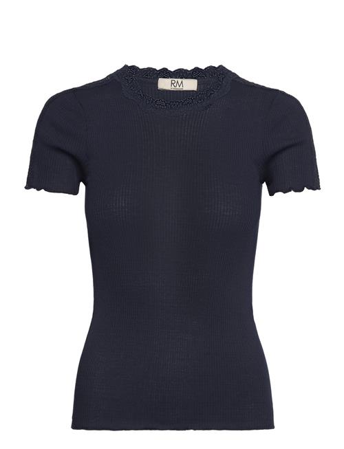 Rmwbea Lace Ss Top RM By Rosemunde Navy