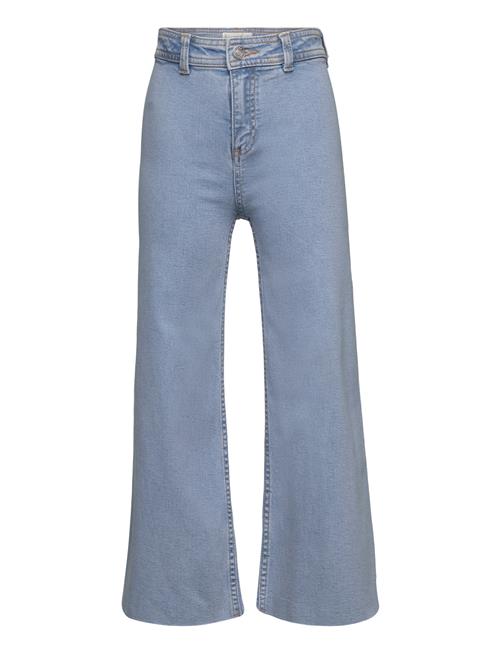 High-Waist Culotte Jeans Mango Blue