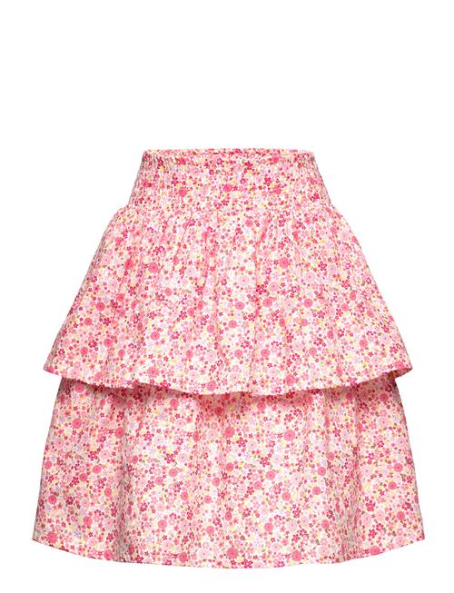 Minymo Skirt Aop W. Lining Minymo Pink