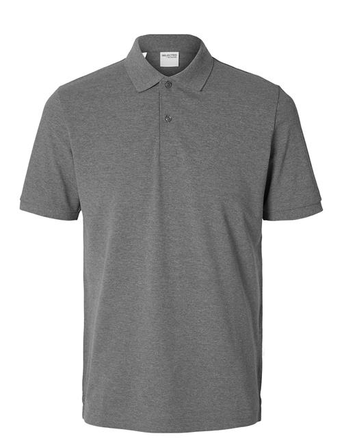 Slhslim-Atlas Ss Polo Selected Grey