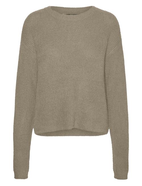 Vmpuff Ls O-Neck Pullover Boo Vero Moda Beige