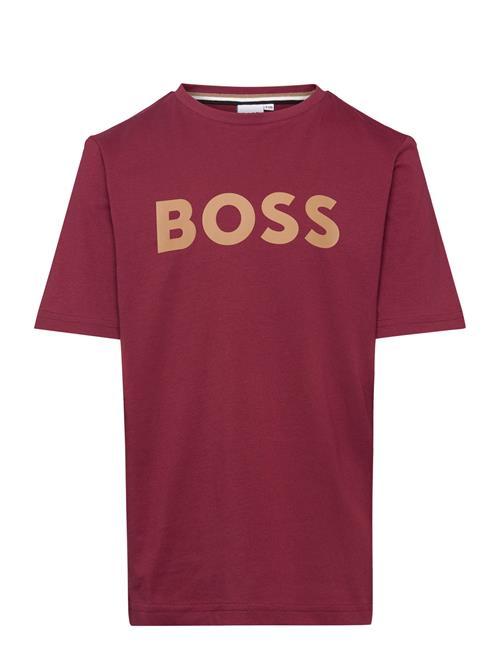 BOSS Short Sleeves Tee-Shirt BOSS Burgundy