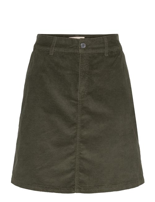 Skirt From Freequent In A Soft Corduroy. The Skirt Has A Short Silhouette With Z FREE/QUENT Khaki