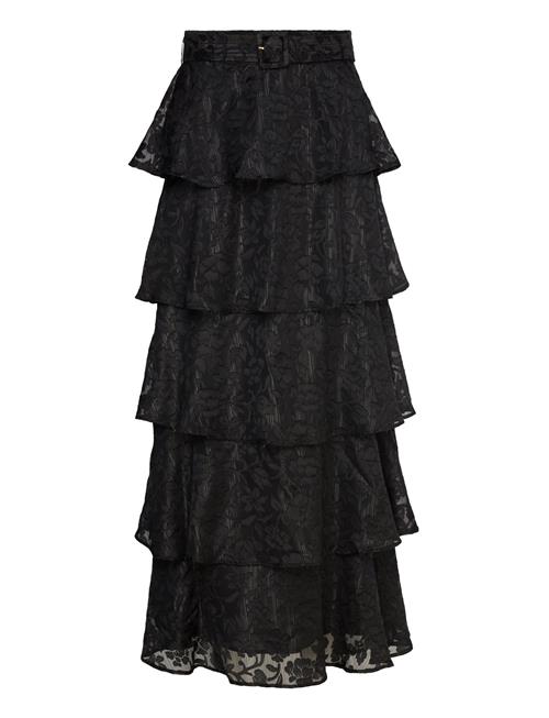 by Ti Mo Devore Maxi Skirt By Ti Mo Black