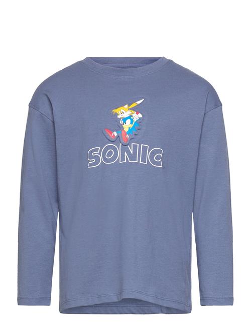 Mango Embossed Sonic T-Shirt Mango Blue