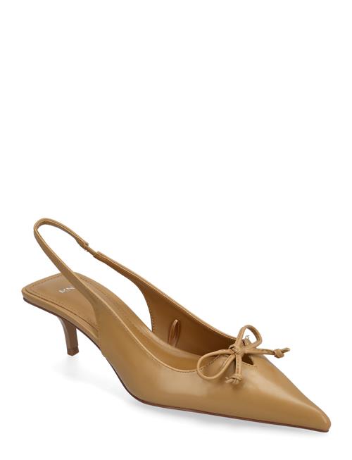 Kitten Shoes With Bow Detail Mango Beige