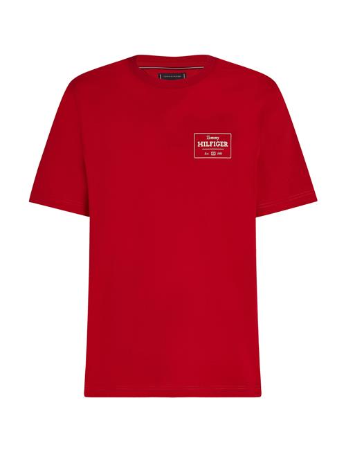 Tommy Hilfiger Monotype Printed Label Tee Tommy Hilfiger Red