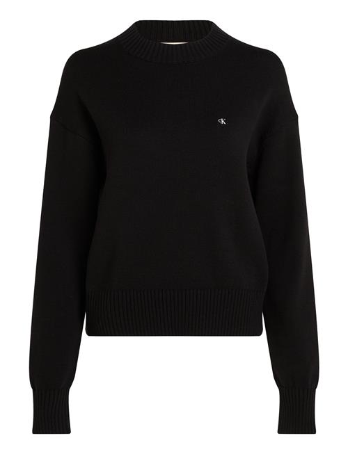 Calvin Klein Jeans Monogram Embro Crewneck Sweater Calvin Klein Jeans Black