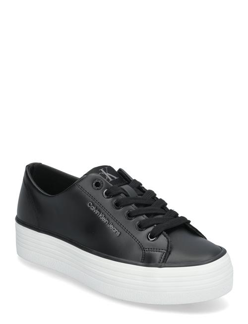 Calvin Klein Bold Vulc Flatf Low Lth In Calvin Klein Black