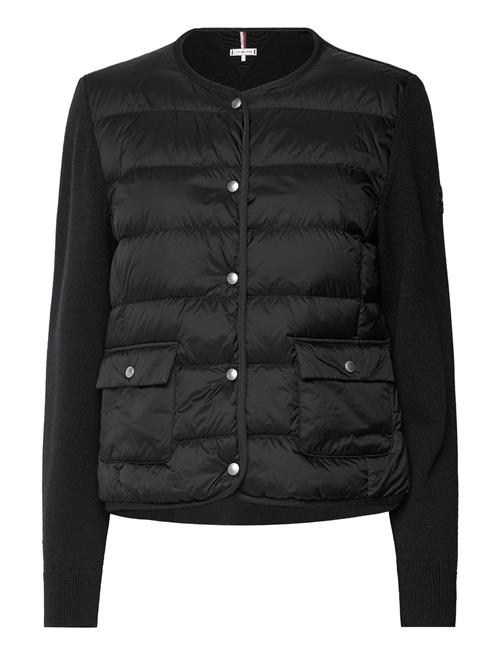 Tommy Hilfiger Ul Down Knit Mix Jkt Tommy Hilfiger Black