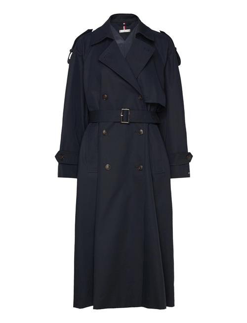 Tommy Hilfiger Over D Trench Coat Tommy Hilfiger Navy