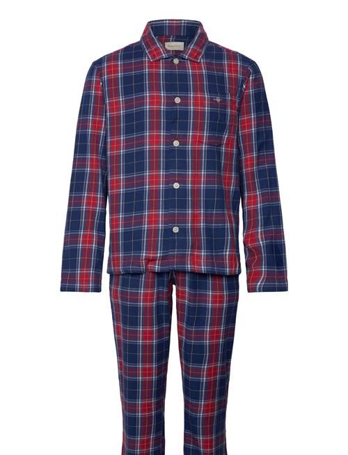 GANT Flannel Pj Set Shirt And Pants Gb GANT Navy