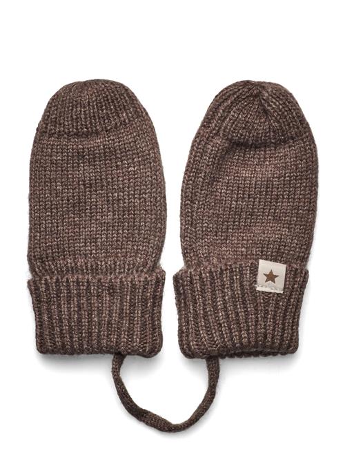 Huttelihut Mittens Wool Knit Huttelihut Brown