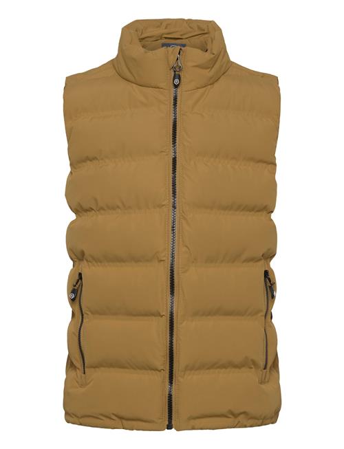 Waist Coat-Quilted Color Kids Khaki