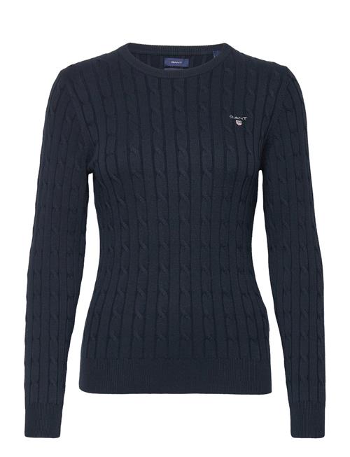 Stretch Cotton Cable C-Neck GANT Navy