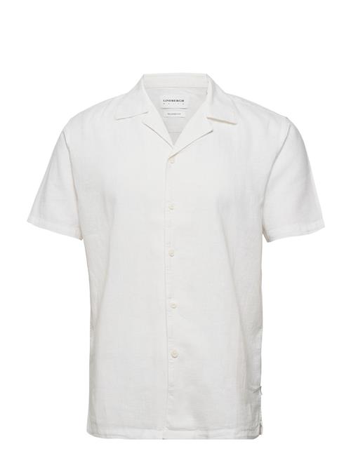 Lindbergh Casual Linen Blend Resort S/S Lindbergh White