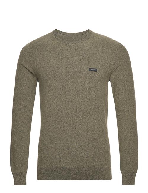 Cotton Nylon Mouline Sweater Calvin Klein Khaki