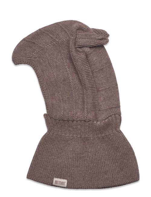 Huttelihut Balaclava Ears Wool Knit Huttelihut Brown