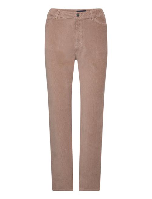 Lexington Clothing Natalia High-Rise Straight-Leg Corduroy Pants Lexington Clothing Brown