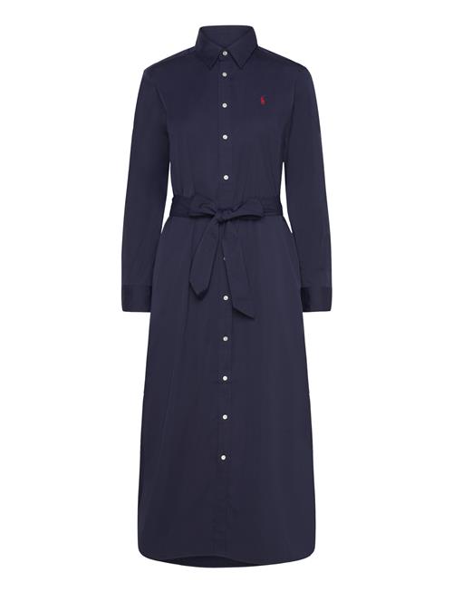 Belted Cotton Midi Shirtdress Polo Ralph Lauren Navy