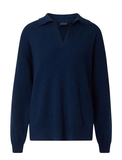 Lexington Clothing Peyton Boiled Merino Wool Knitted Polo Sweater Lexington Clothing Navy